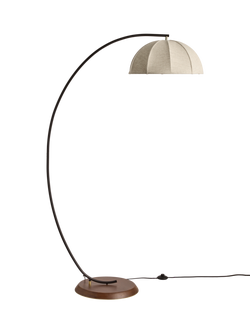 MADE Benny Curved Floor Lamp, White Ivory - view 2, White Ivory
