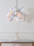 Tom Raffield Cove Skipper Pendant Ceiling Light, Chalk White