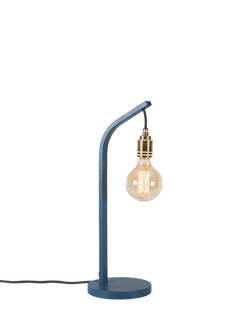 Tom Raffield Cove Mooring Table Lamp, Falmouth Blue