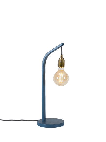 Tom Raffield Cove Mooring Table Lamp, Falmouth Blue