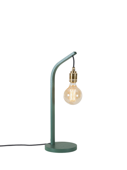 Tom Raffield Cove Mooring Table Lamp, Sea Glass Green