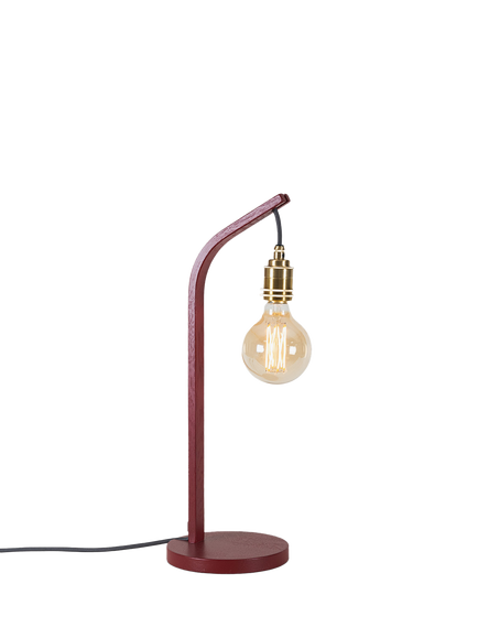 Tom Raffield Cove Mooring Table Lamp, Ember Red