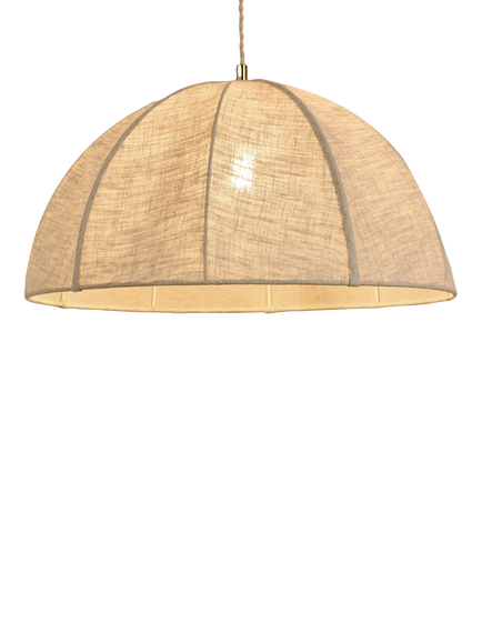 MADE Benny Easy Fit Linen Ceiling Shade, White Ivory, White Ivory