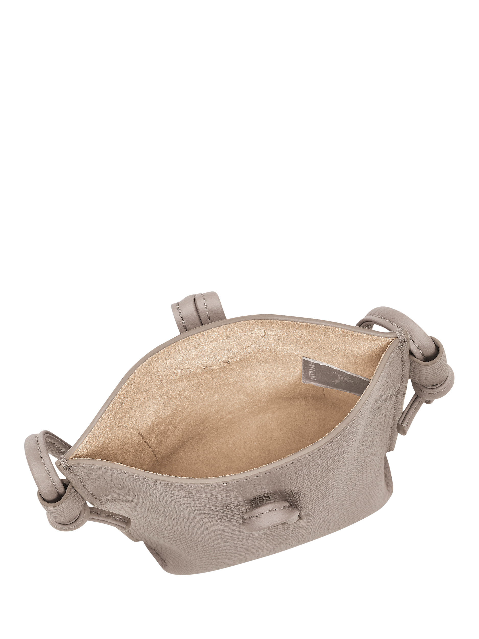 Product image 5 of 6, which shows Longchamp Le Roseau Leather Phone Pouch, Clay