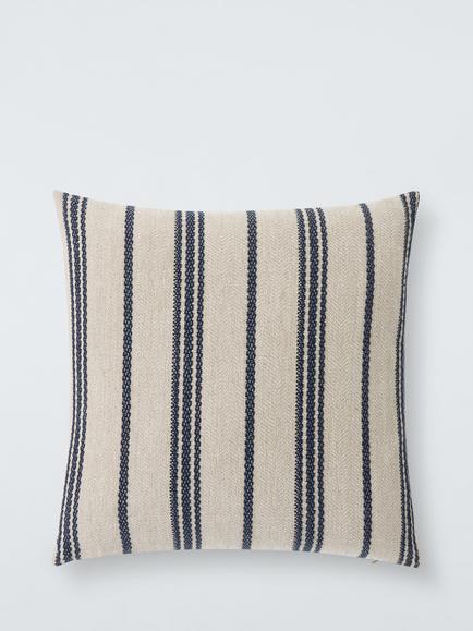 John Lewis Azzaro Raya Stripe Cushion, Natural, Natural