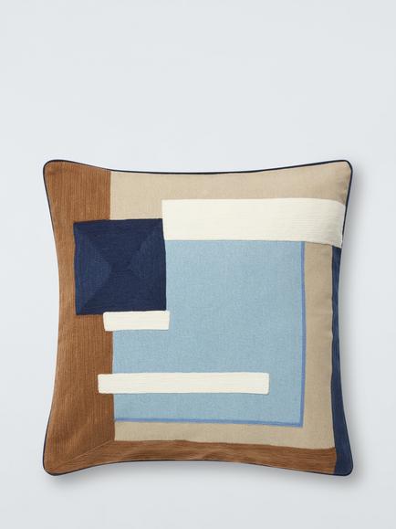 John Lewis Elan Cushion, Haze Blue