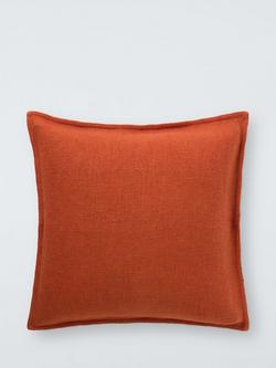 John Lewis Hopsack Cushion, Sienna