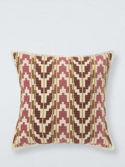 John Lewis Merida Cushion, Pink Multi, Pink Multi