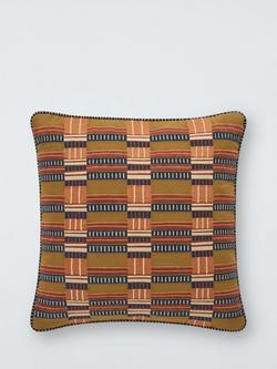 John Lewis Palenque Cushion, Multi, Bronze Green