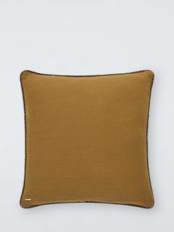 John Lewis Palenque Cushion, Multi - view 2, Bronze Green