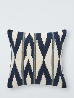 John Lewis Paz Cushion, Indigo