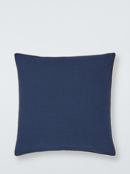 John Lewis Viento Cushion, Indigo - view 2, Indigo