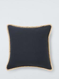 John Lewis Felic Stripe Cushion, Cobalt - view 2, Cobalt