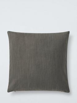 John Lewis Retro Geometric Embroidered Cushion, Natural - view 2, Natural