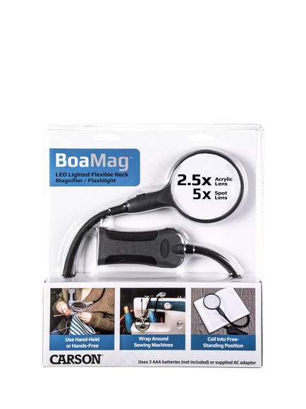 Carson BoaMag 2.5x LED Magnifier - view 2, Black