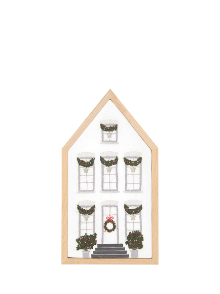 Rico Design Christmas House Embroidery Kit, Mukti