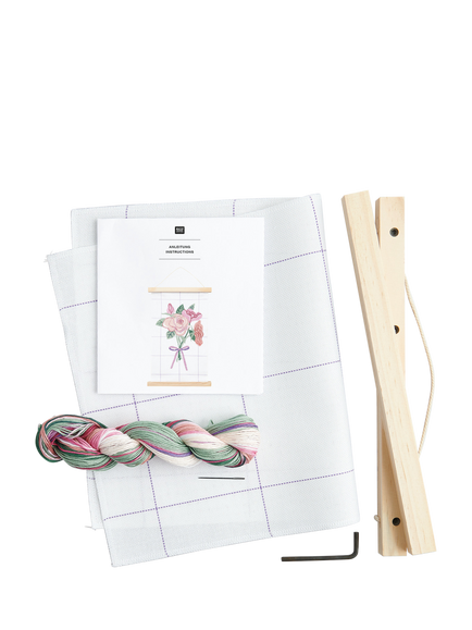 Rico Design Roses Tapestry Wall Hanging Kit - view 2, Multi