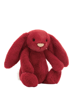 Jellycat Bashful Luxe Bunny Scarlett Soft Toy, Scarlett, Scarlett
