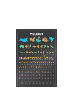 Luckies Wanderlist Scratch Tracker