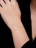IBB 9ct Yellow Gold Initial Letter U Bracelet