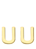 IBB 9ct Yellow Gold Mini Initial U Stud Earrings
