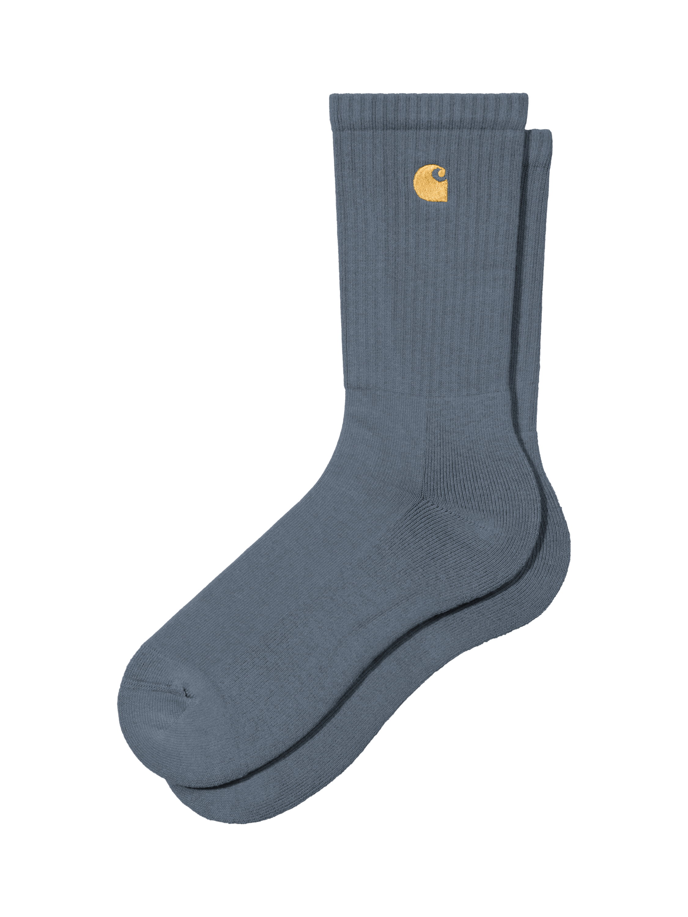 Product image 1 of 1, which shows Carhartt WIP Chase Logo Socks, Blue
