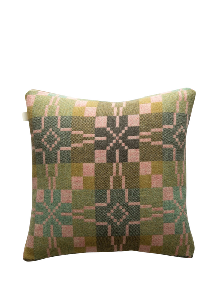 Melin Tregwynt Vintage Star Cushion - view 2, Blossom