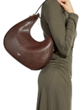 Dune Dedicated Curved Gold Hardware Shoulder Bag