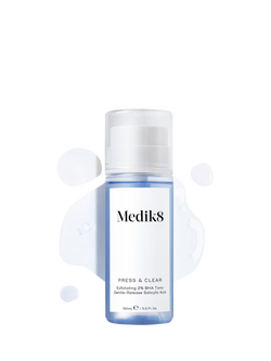 Medik8 Press & Clear Exfoliating 2% BHA Tonic Gentle-Release Salicylic Acid, 150ml, 