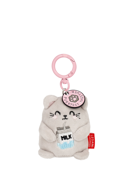 Legami Tiny Kitty Super Soft! Keyring, Multi, Multi