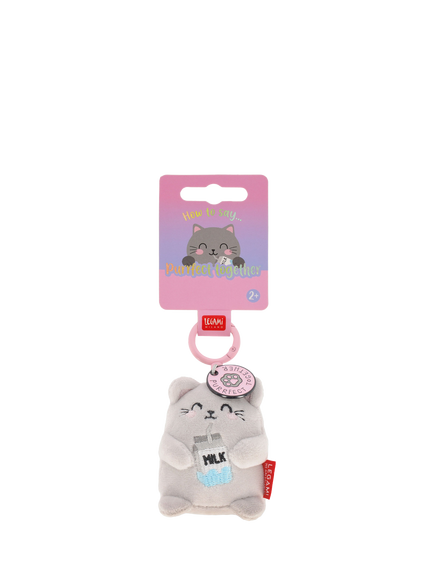 Legami Tiny Kitty Super Soft! Keyring, Multi - view 2, Multi