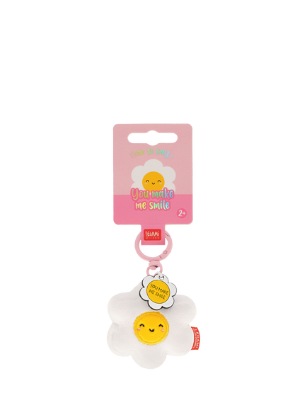 Legami Tiny Daisy Super Soft! Keyring, Multi - view 2, Multi