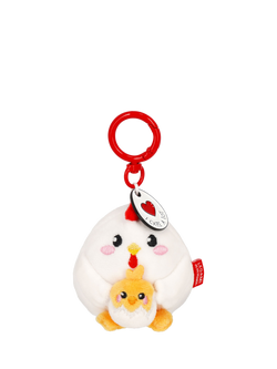 Legami Tiny Hen Super Soft! Keyring, Multi, Multi