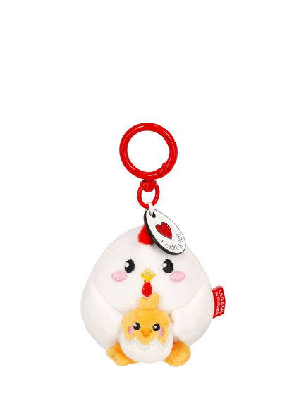 Legami Tiny Hen Super Soft! Keyring, Multi, Multi