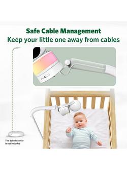 LeapFrog Universal Over-the-Cot Camera Floor Stand, White - view 2, White