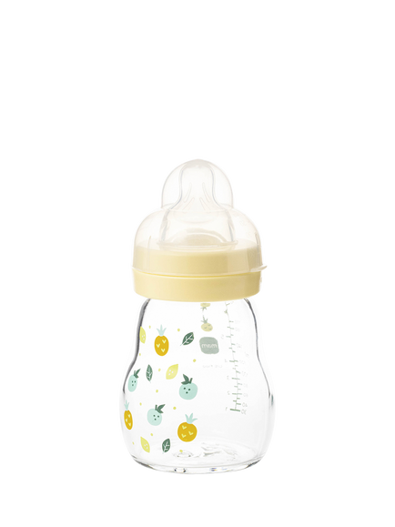 MAM Feel Good Glass Baby Bottle, 170ml, Multi