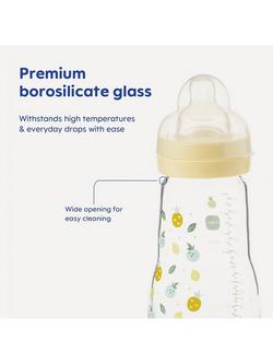 MAM Feel Good Glass Baby Bottle, 260ml - view 2, Multi