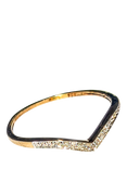 Pre-loved L & T Heirlooms 9ct Yellow Gold Diamond Wishbone Ring