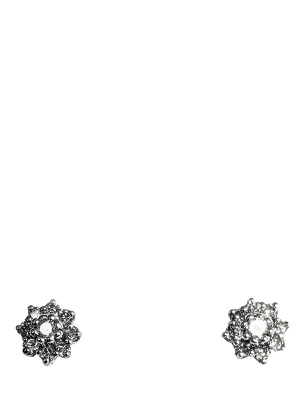 Pre-loved L & T Heirlooms 9ct Yellow Gold Diamond Cluster Stud Earrings, Yellow Gold