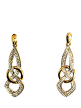 Pre-loved L & T Heirlooms 9ct Yellow Gold Dropper Diamond Earrings