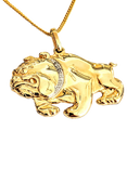 Pre-loved L & T Heirlooms 9ct Yellow Gold British Bulldog Diamond Pendant