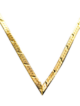 Pre-loved L & T Heirlooms 9ct Gold V-Shaped Necklace, Circa 1984