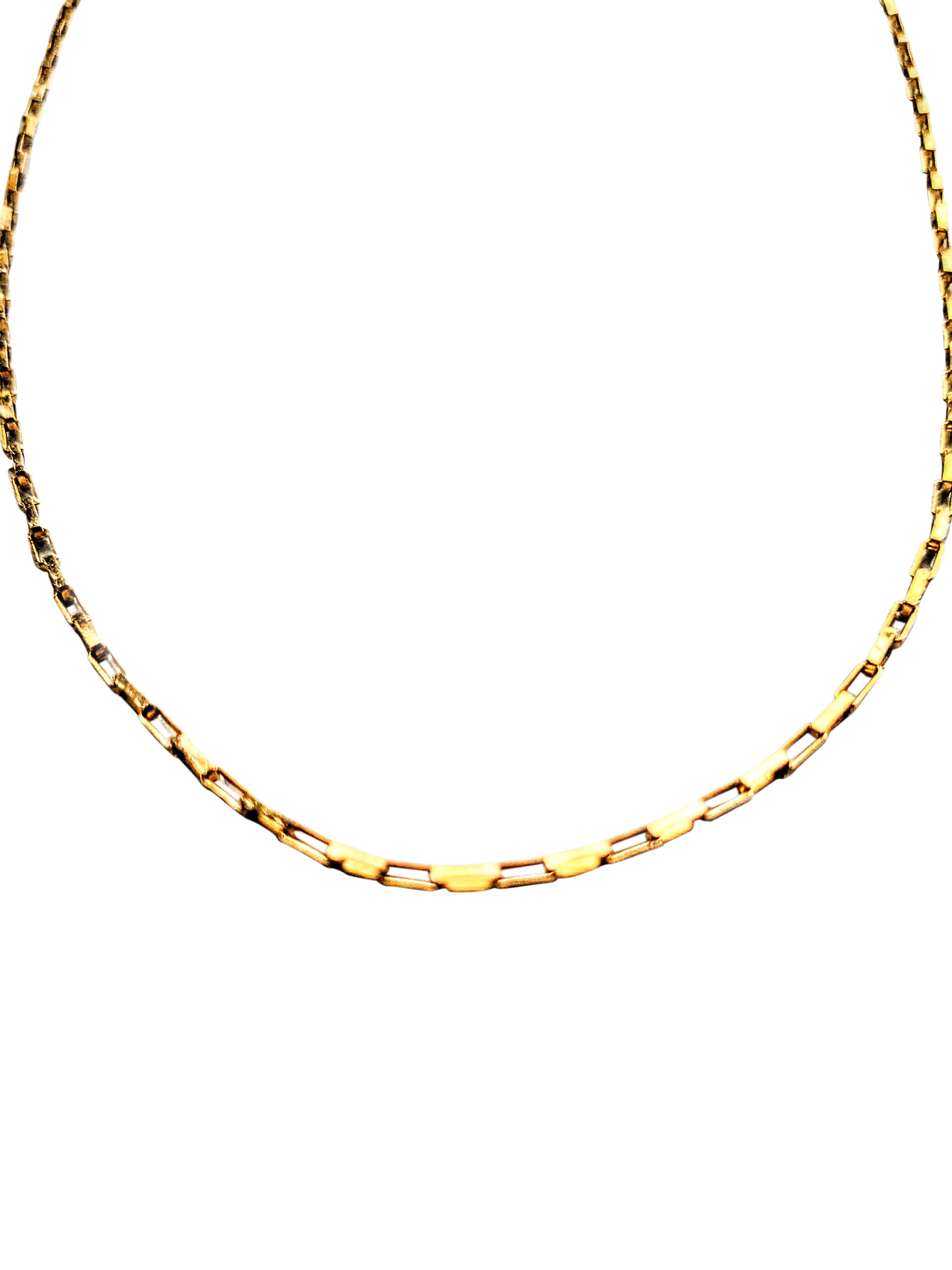Product image 1 of 1, which shows Pre-loved L & T Heirlooms 9ct Yellow Gold Box Chain