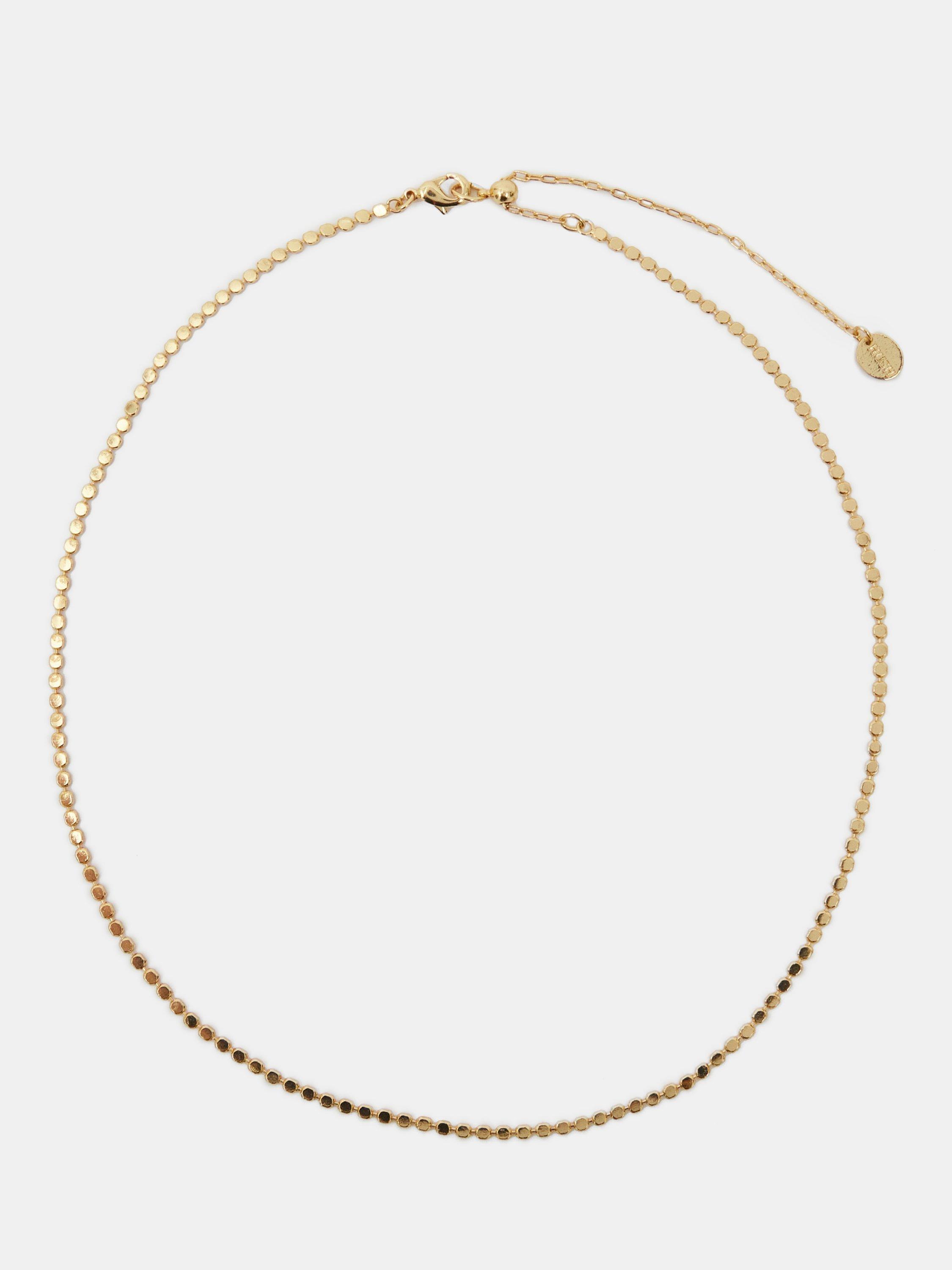 Product image 1 of 3, which shows HUSH Mini Disc Choker, Gold