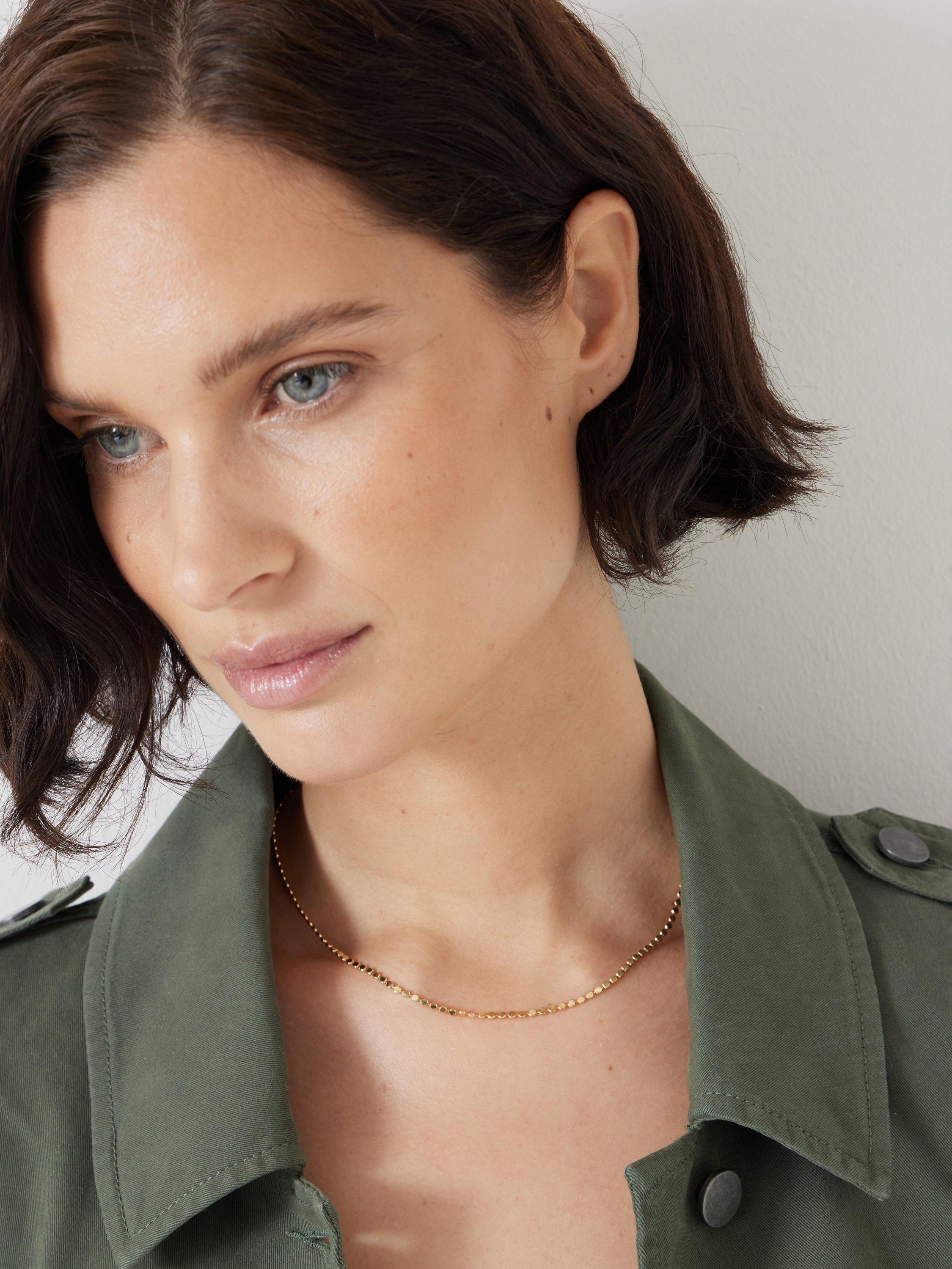 Product image 2 of 3, which shows HUSH Mini Disc Choker, Gold