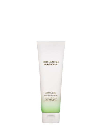 bareMinerals SKINLONGEVITY Cushion Cloud Foaming Cleanser Mineral Herb Complex, 120ml, 