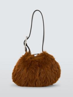 John Lewis x REJINA PYO Faux Fur Grab Bag, Toffee, Toffee