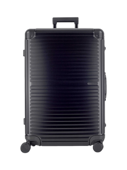 Rock Axel Aluminium 8-Wheel 76cm Large Suitcase, 103L - view 2, Black