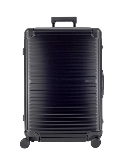 Rock Axel Aluminium 8-Wheel 76cm Large Suitcase, 103L - view 2, Black