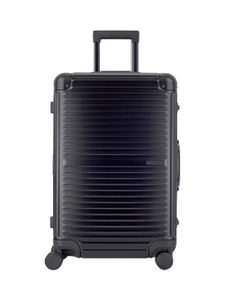 Rock Axel Aluminium 8-Wheel 70cm Medium Suitcase, 71L - view 2, Black
